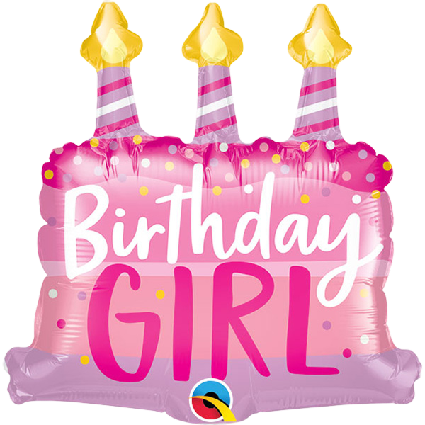 Minishape  Bday Girl Cake & Candles